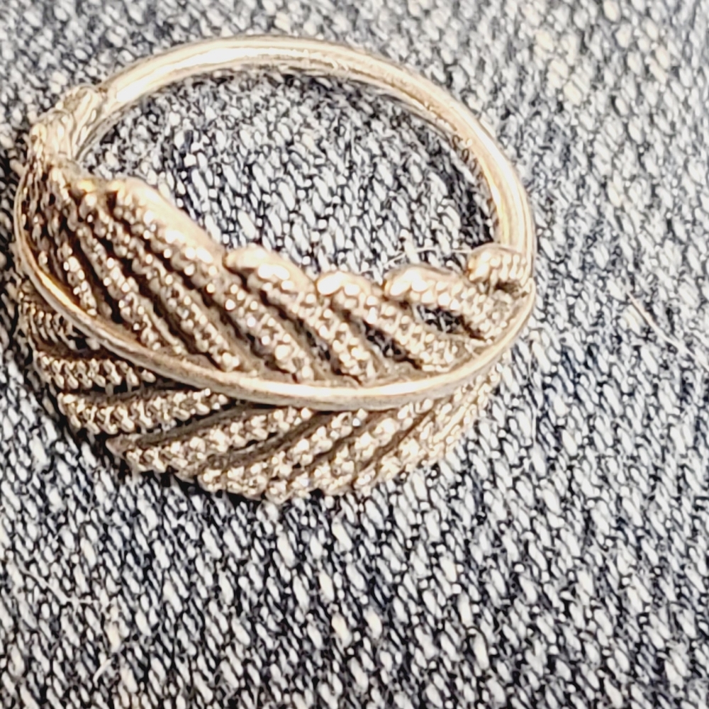 Size 7 /925 52 Authentic PANDORA Light As a Feather Sterling Silver Ring